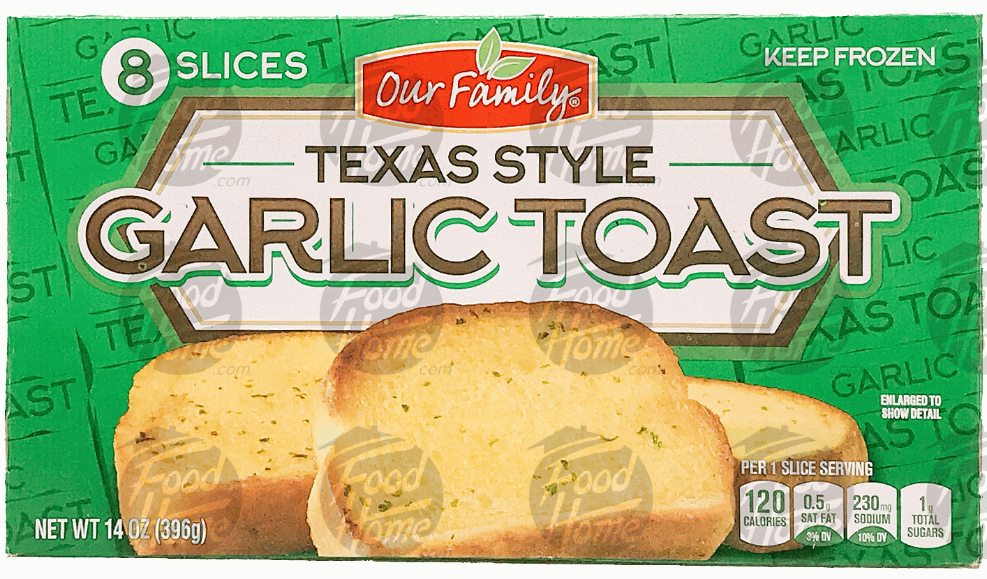 Our Family Texas Style garlic toast, 8-slices Full-Size Picture